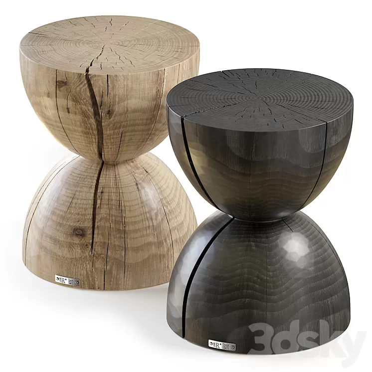 Clessidra side table 3D Model Clessidra side table 3D Model