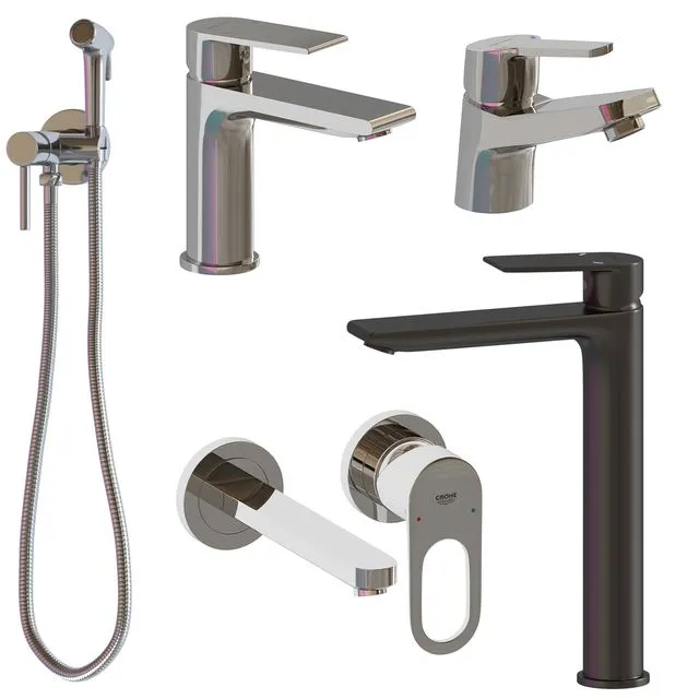 Clever & Grohe Faucet Set 3D Model