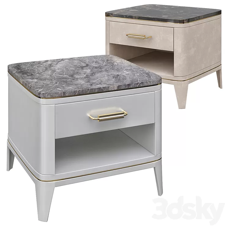 Clicquot Bedside Table Frato Interiors 3D Model