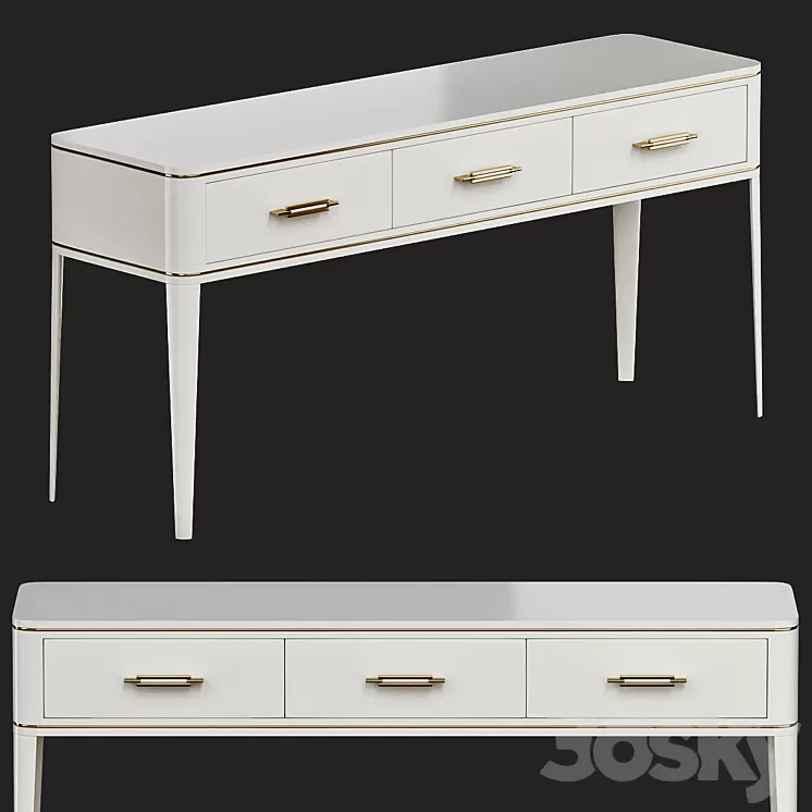 Clicquot Console Table Frato Interiors 3D Model