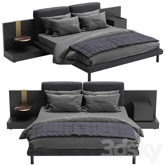 CLIFF bed | Meridiani 3DModel CLIFF bed | Meridiani 3DModel