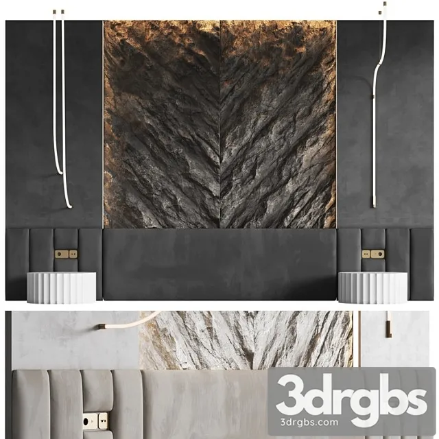 Cliff headboard 3D Model Download