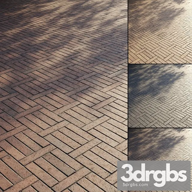 Clinker Paving Slabs Type 7 3D Model Download