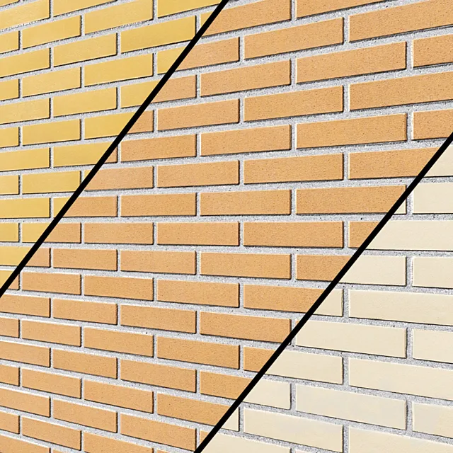 Clinker tiles Feldhaus Klinker CLASSIC series perla liso 3D Model