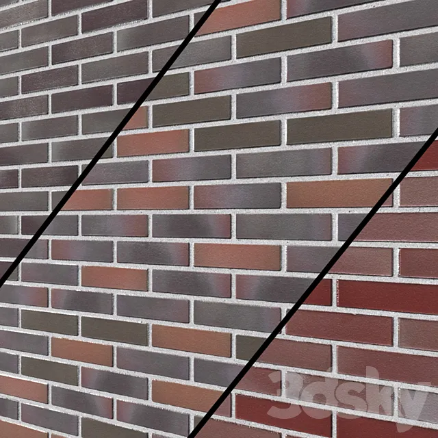 Clinker Tiles Feldhaus Klinker R384nf Galena Ardor Ferrum Nf14 3D Model
