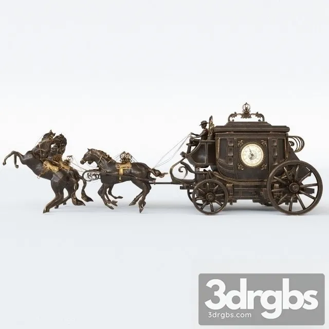 Clock Coach clock 3D Model Download