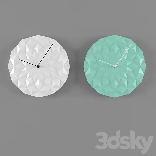 Clock Karlsson Facet 3DModel Clock Karlsson Facet 3DModel
