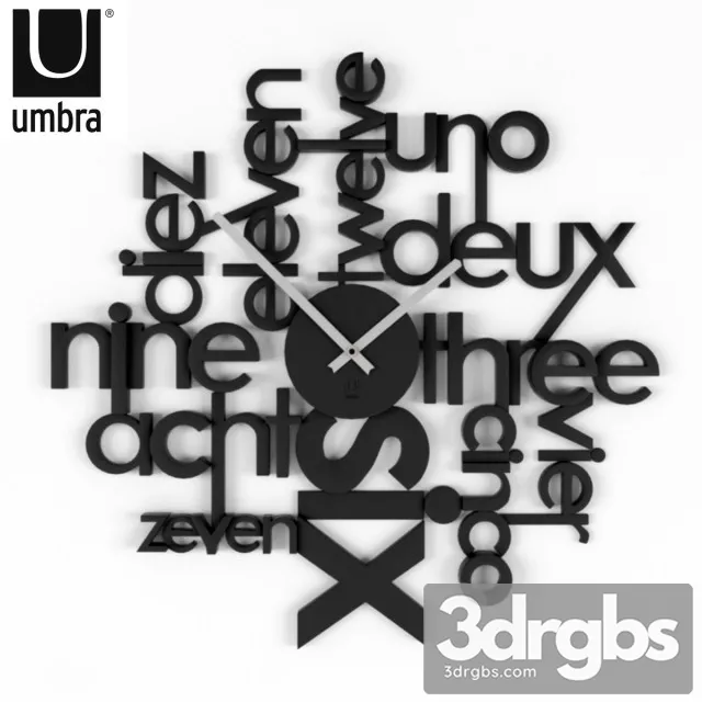 Clock Lingua 3D Model Download