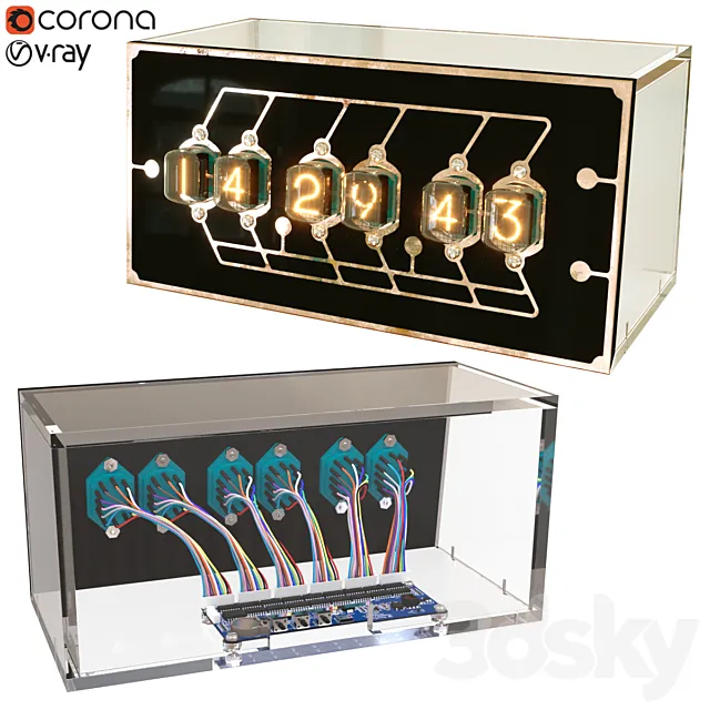 Clock NL8422-5991 3D Model