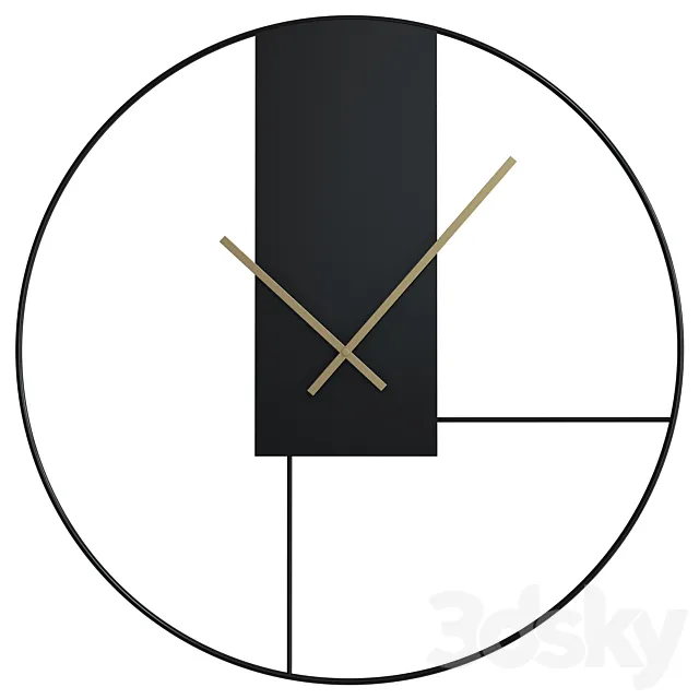 Clock outline 3DModel Clock outline 3DModel