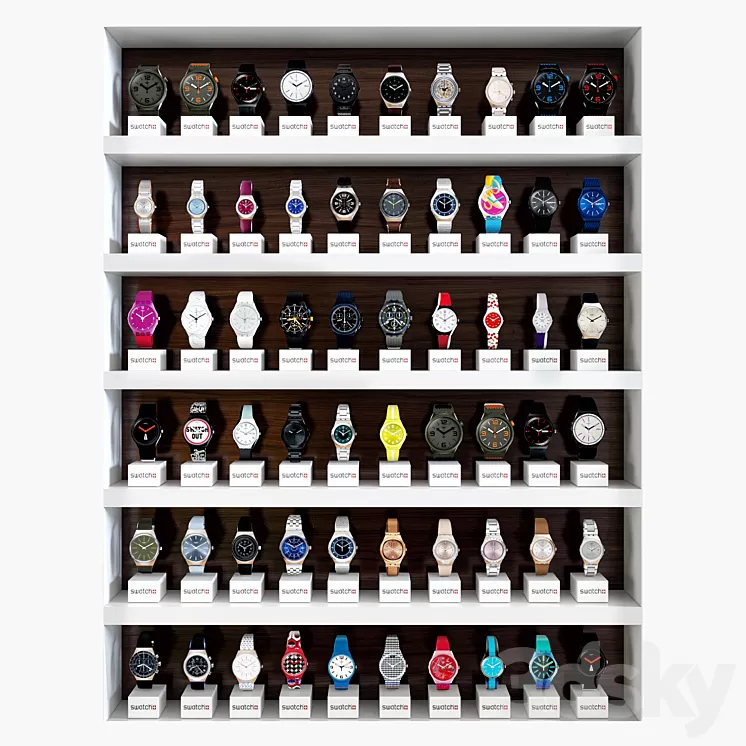 Clock rack 2 3D Model