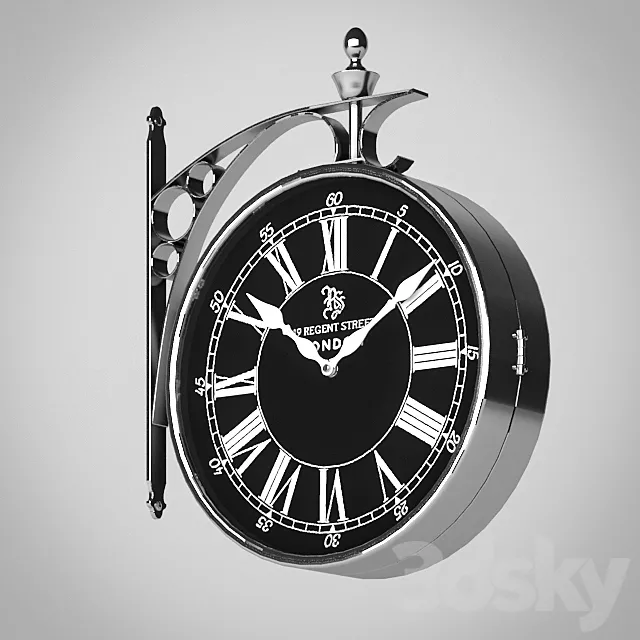 Clock Regent Street Large 04.985 Eichholtz 3DModel Clock Regent Street Large 04.985 Eichholtz 3DModel