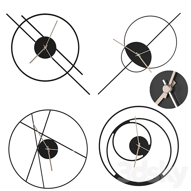 clock set 1 by Horloge Murale 3DModel clock set 1 by Horloge Murale 3DModel