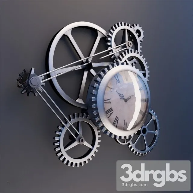 Clock Steampunk 3D Model Download