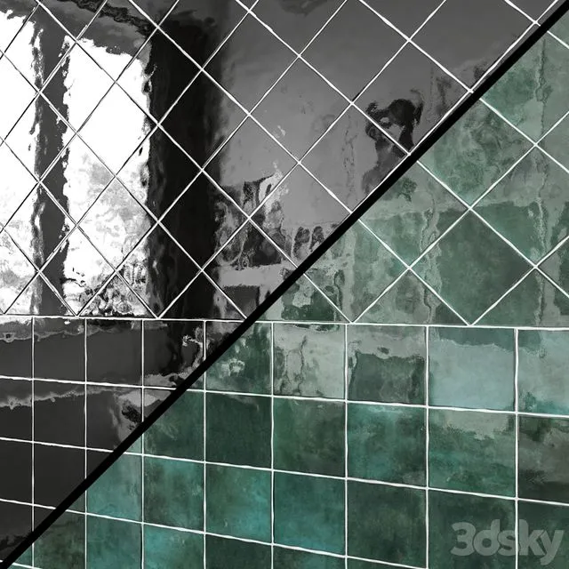 Cloe 5 x 5 Ceramic Field Tile 3D Model