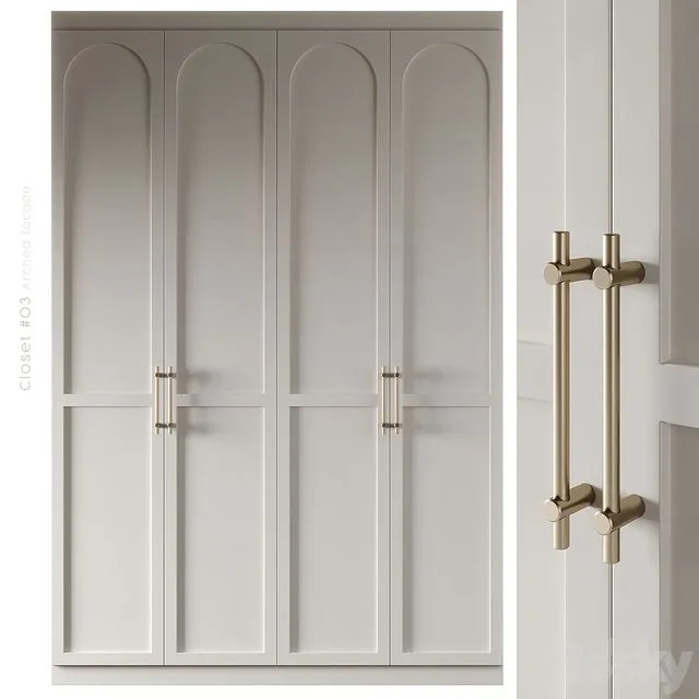 Closet n03 – Arched facade 3D Model