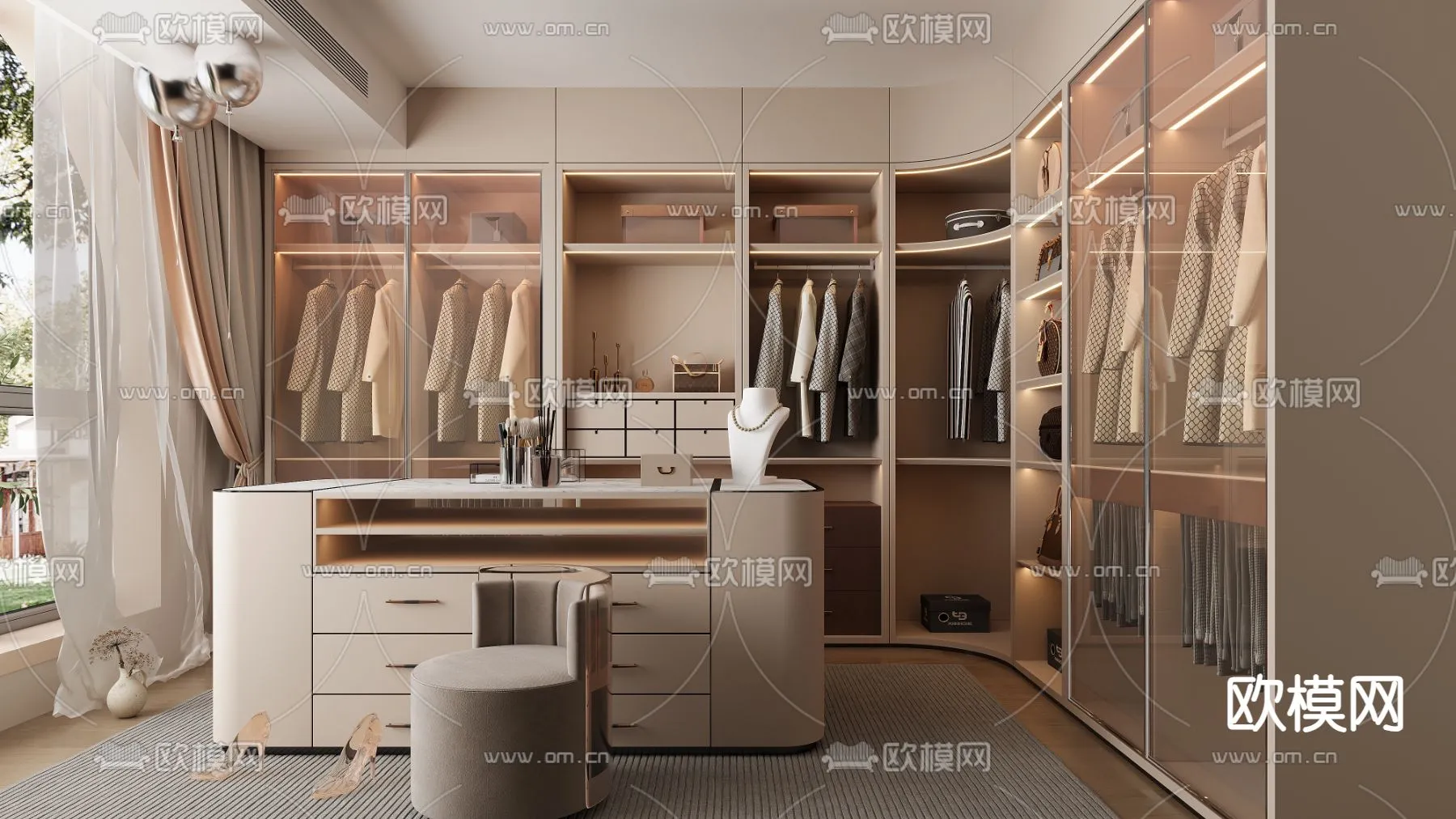 CLOSET ROOM – CORONA – 3D MODEL – 2287