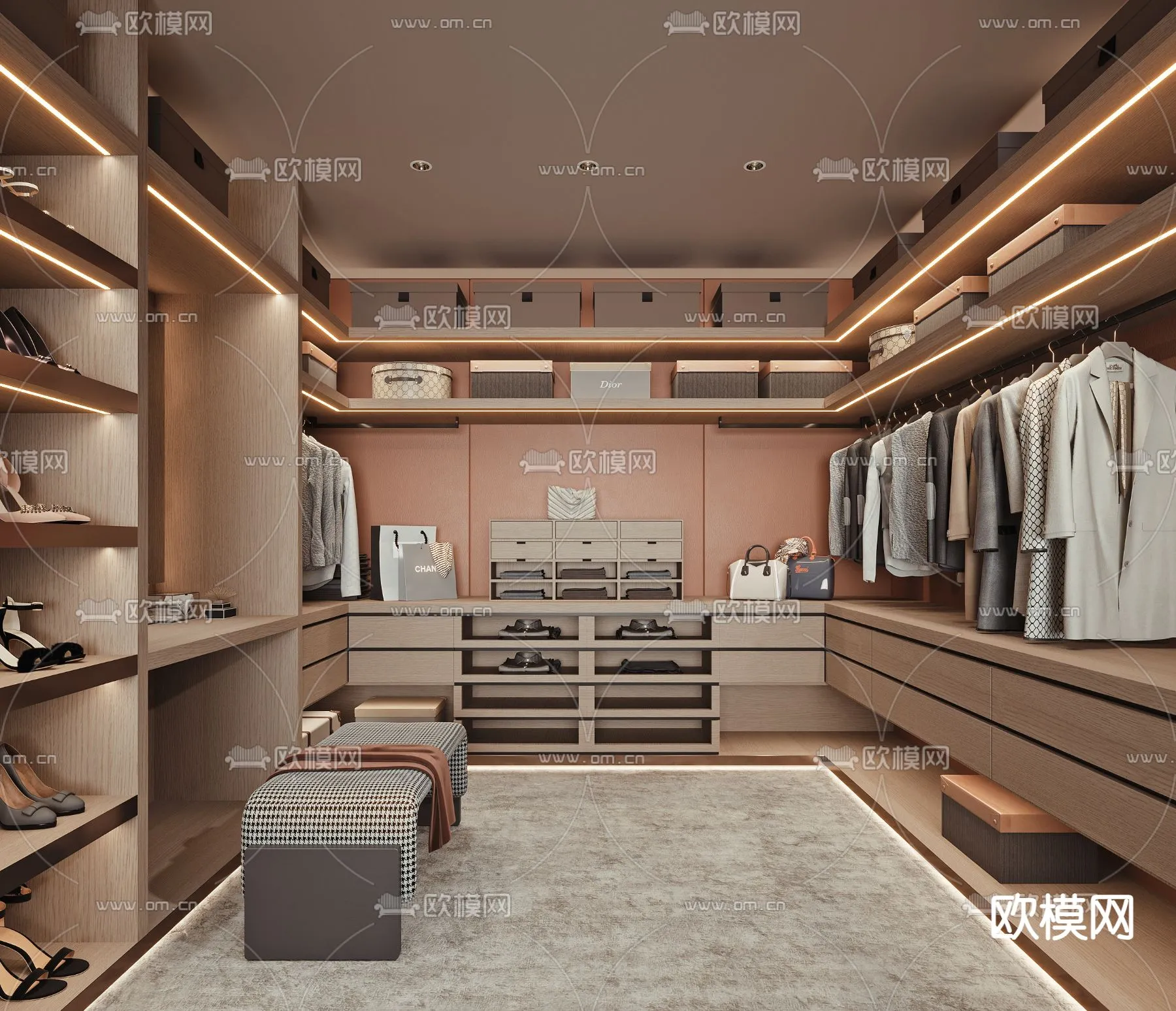 CLOSET ROOM – VRAY / CORONA – 3D MODEL – 2284
