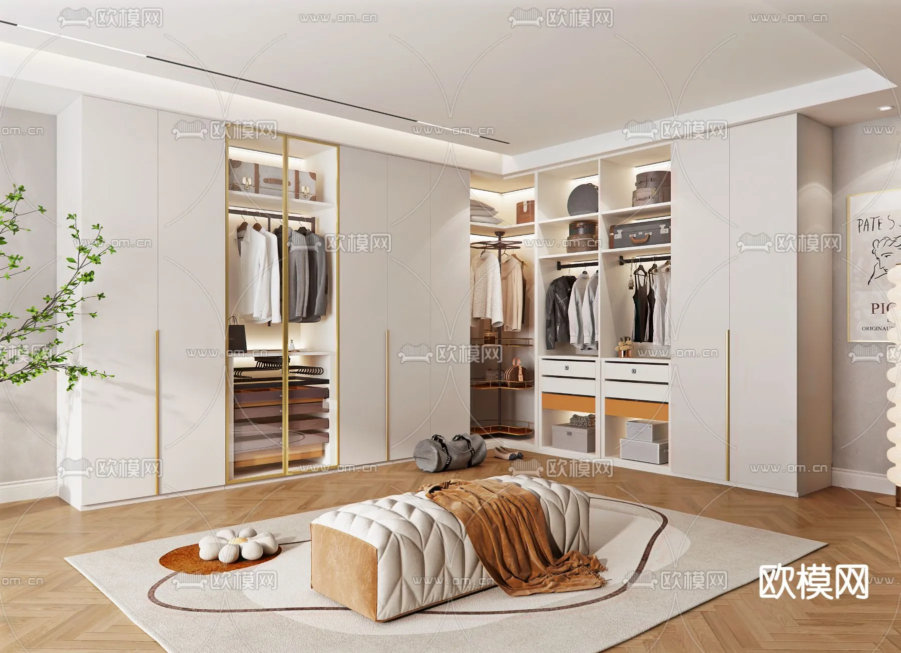 CLOSET ROOM – VRAY / CORONA – 3D MODEL – 2286