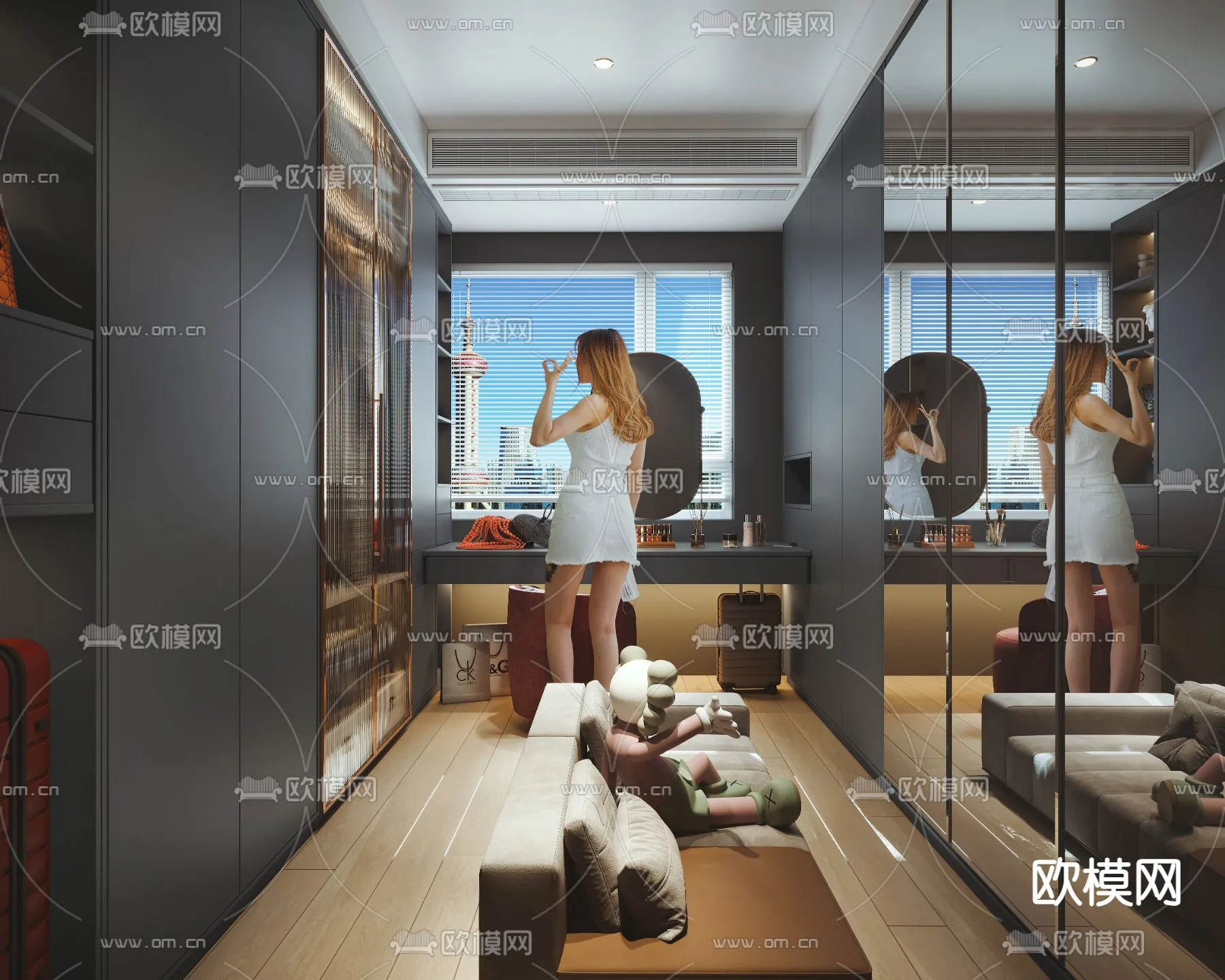 CLOSET ROOM – VRAY / CORONA – 3D MODEL – 2300