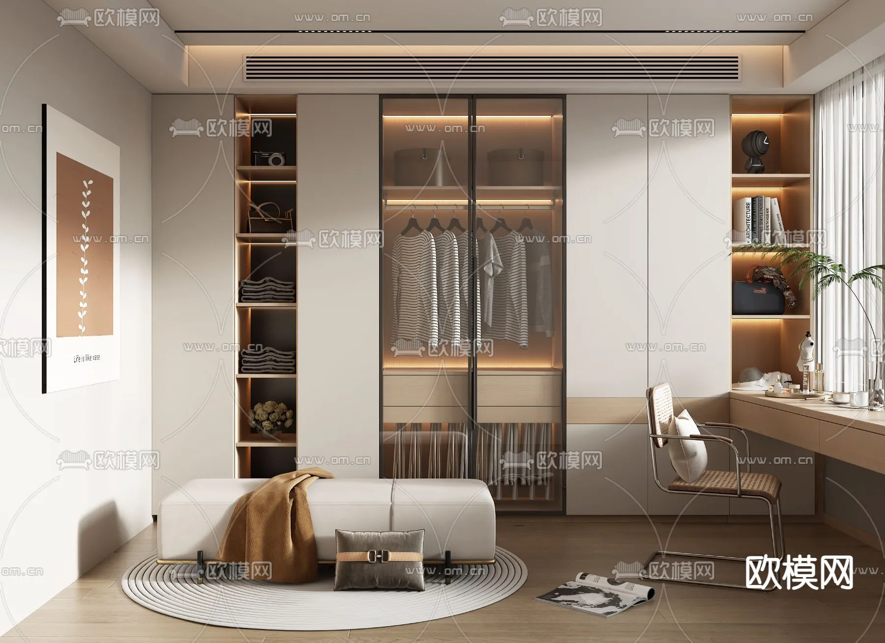 CLOSET ROOM – VRAY / CORONA – 3D MODEL – 2309