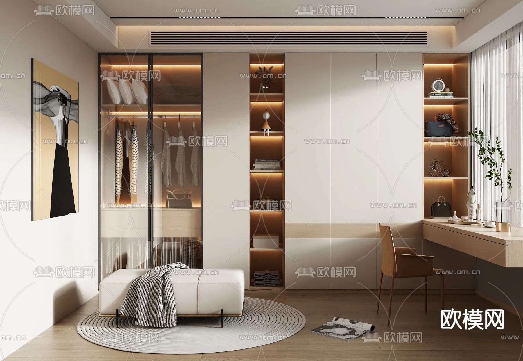 CLOSET ROOM – VRAY / CORONA – 3D MODEL – 2340