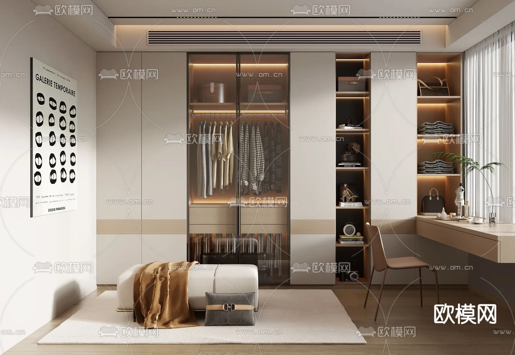 CLOSET ROOM – VRAY / CORONA – 3D MODEL – 2348