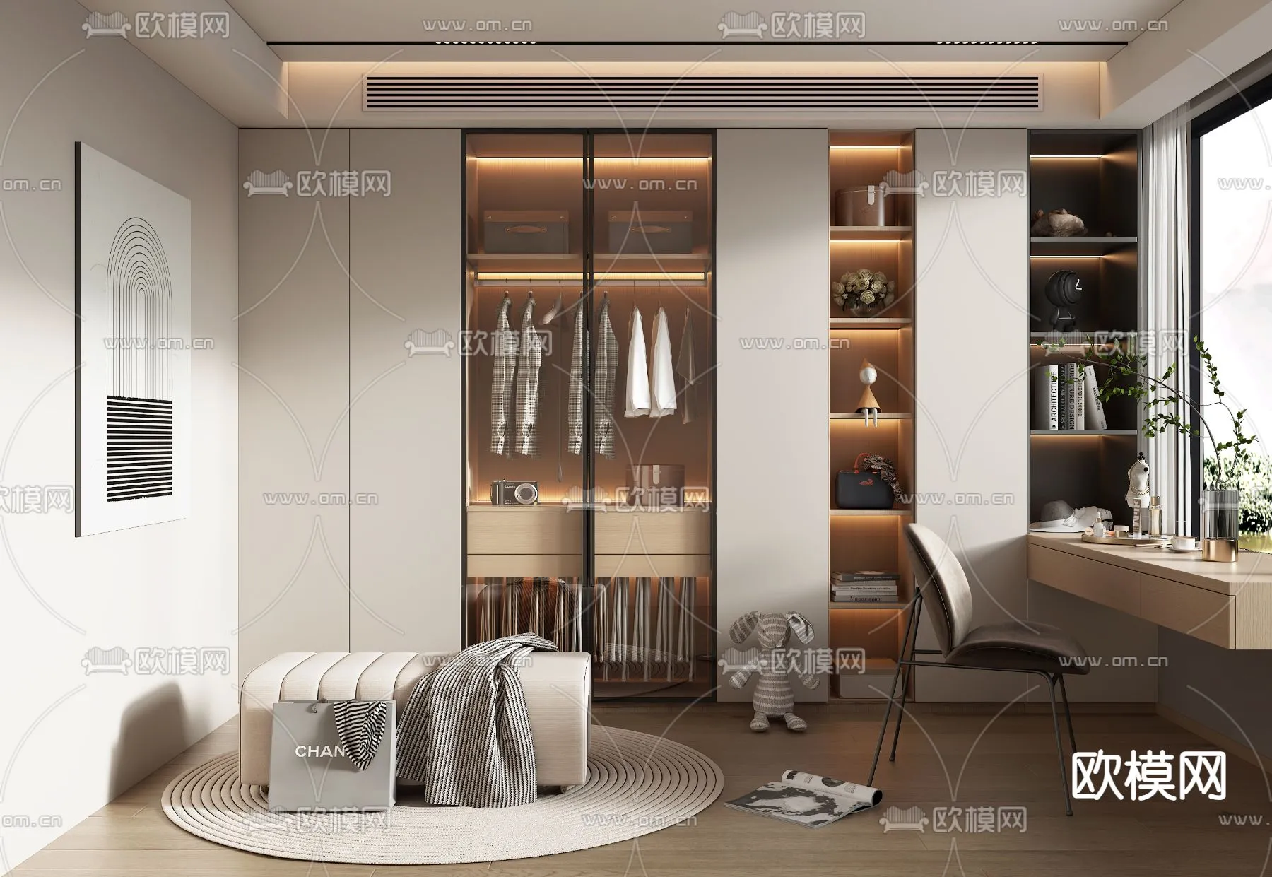 CLOSET ROOM – VRAY / CORONA – 3D MODEL – 2370