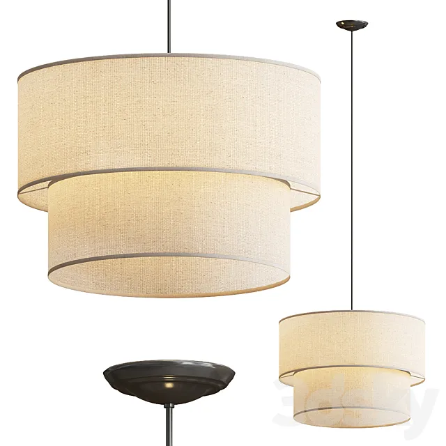 Cloth Pendant Light 3D Model