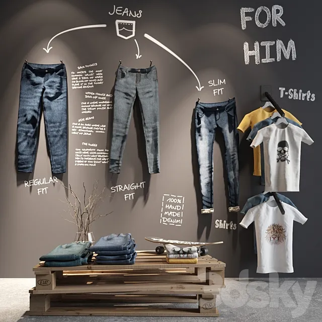 Cloth Store Display Col1 Free Download