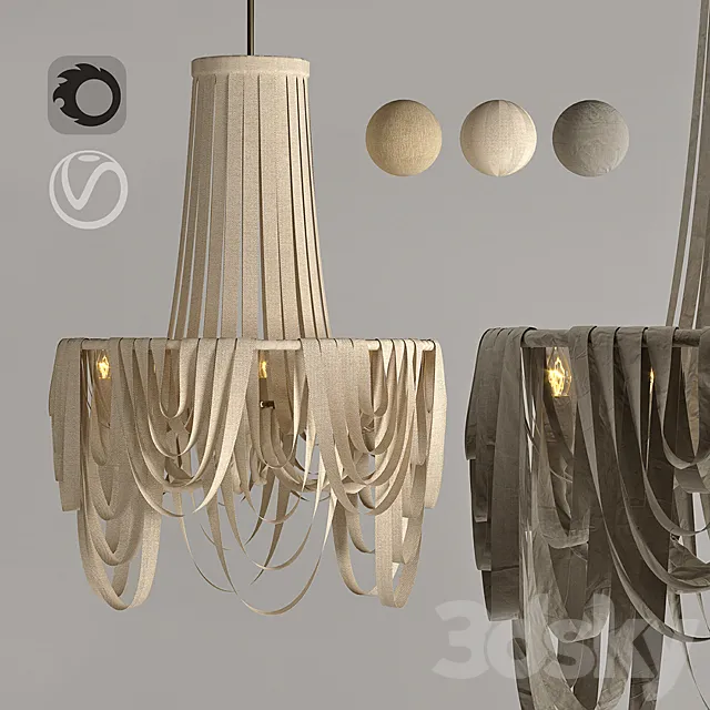 Cloth_chandelier 3DModel