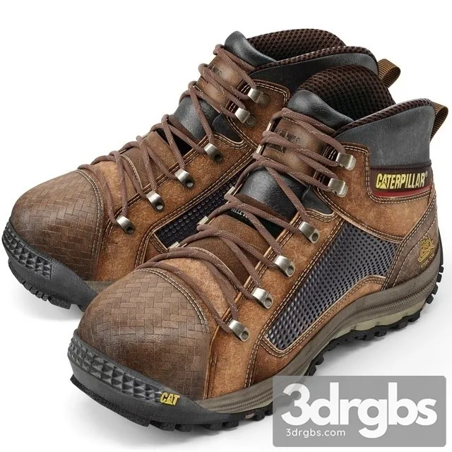 Clothes Caterpillar Boots 3D Model Download