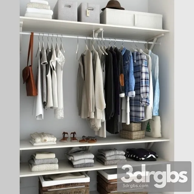 Clothes Collection Clothing 3D Model Download