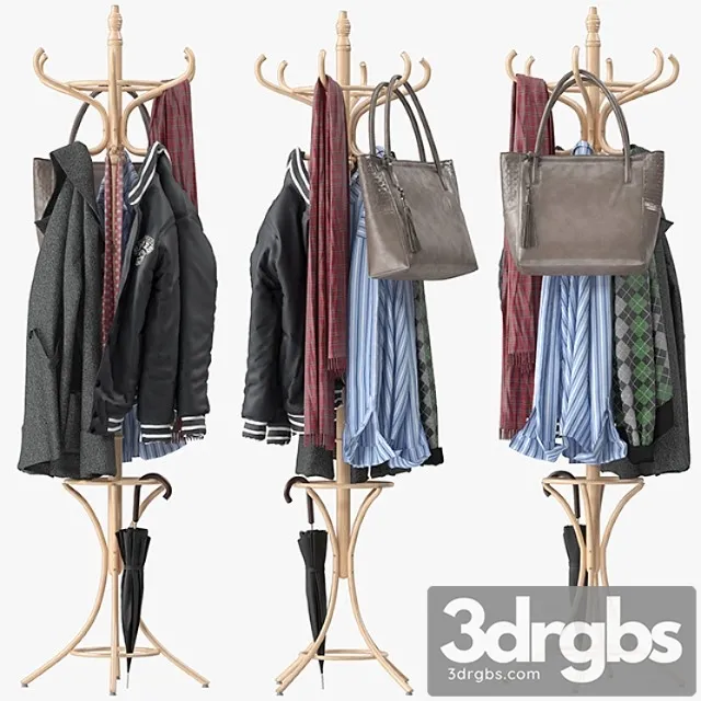 Clothes Costway floor standing 3D Model Download