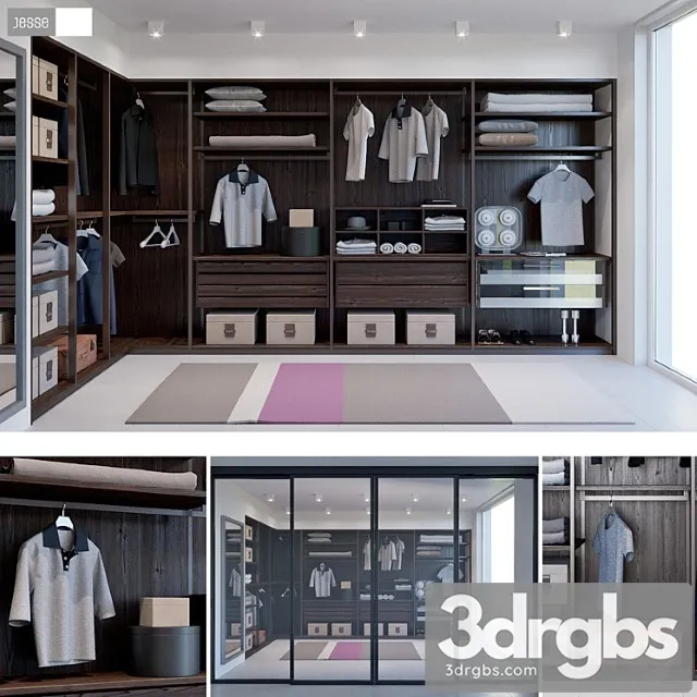 Clothes Dressing room jesse pass 3D Model Download