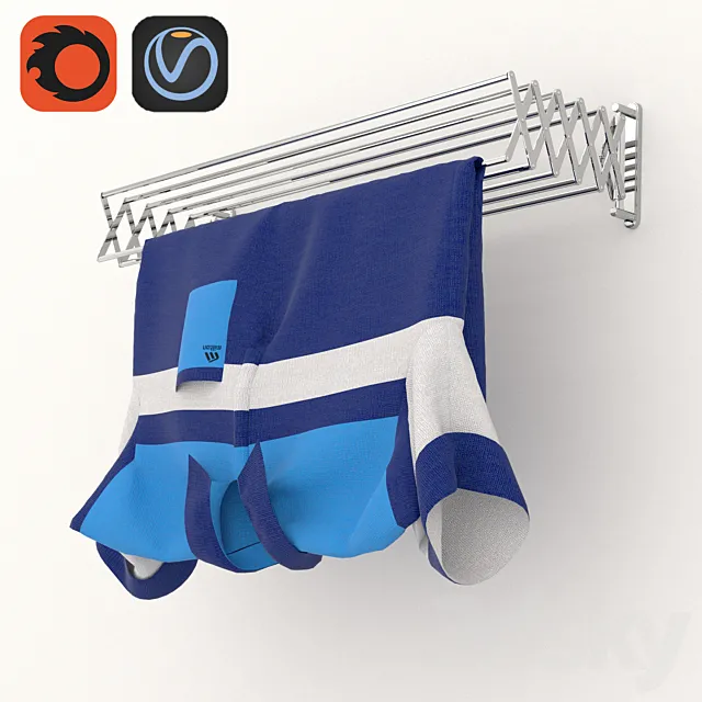 Clothes dryer DECOR WALTHER – DW 700 3D Model Clothes dryer DECOR WALTHER – DW 700 3D Model