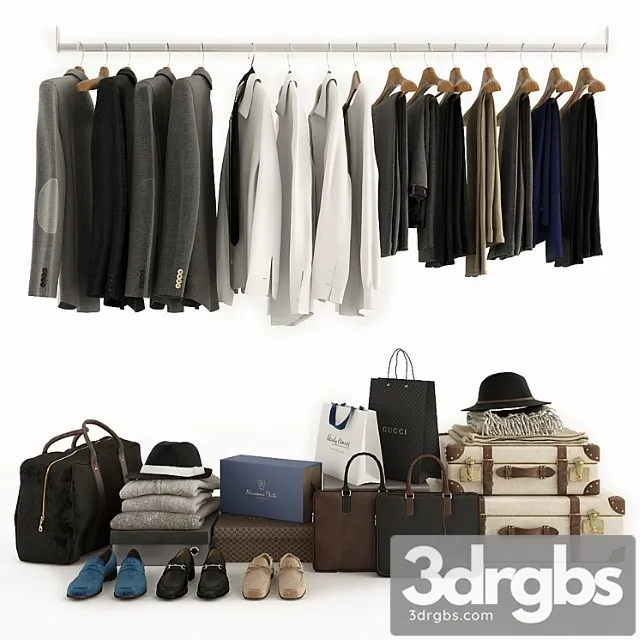 Clothes Filling for cabinet 2 3D Model Download