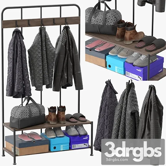 Clothes Hallway_2 3D Model Download