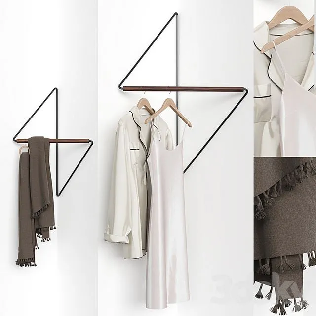 Clothes hanger Creative Wall Hanger 3D Model Clothes hanger Creative Wall Hanger 3D Model