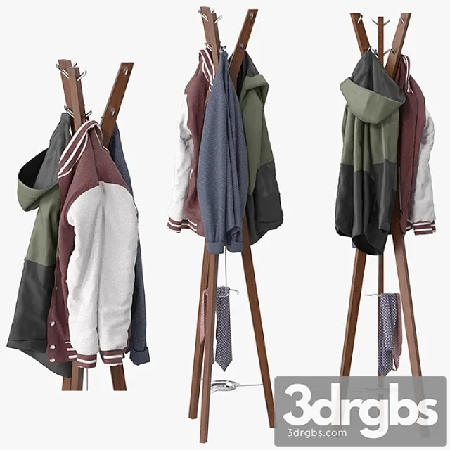 Clothes Hanny coat stand 3D Model Download