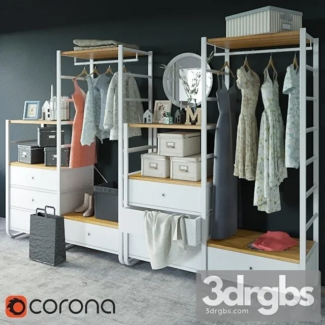 Clothes IKEA Elvarly 3D Model Download