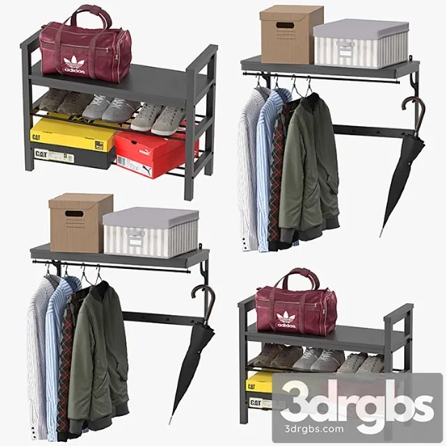 Clothes Ikea hemnes 3D Model Download