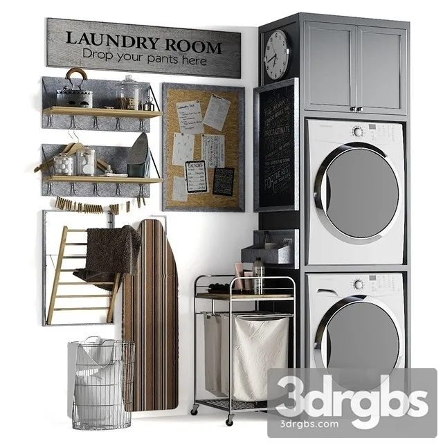Clothes Laundry Decor 3D Model Download