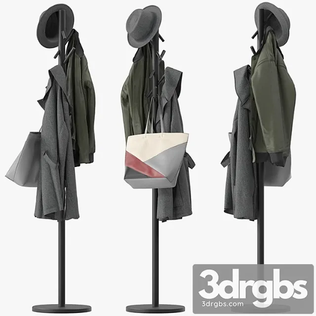 Clothes Naula coat rack 3D Model Download