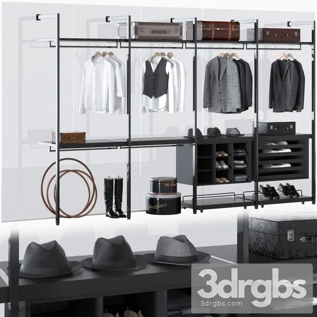 Clothes Porro Storage 3D Model Download
