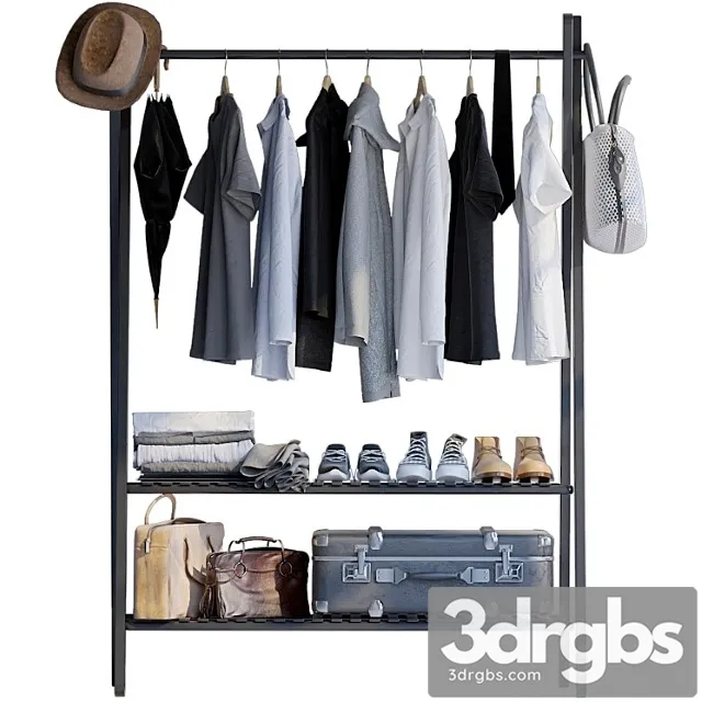 Clothes Rack for clothes 3D Model Download