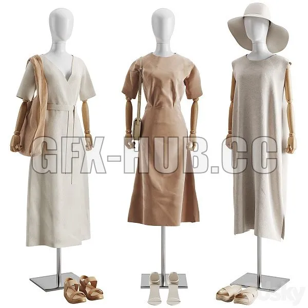 Clothes Set 03 3D Model