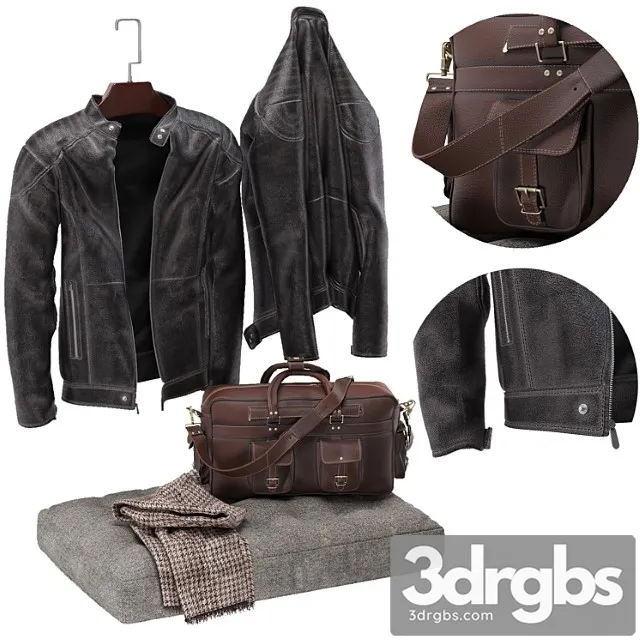 Clothes Set of men& 3D Model Download
