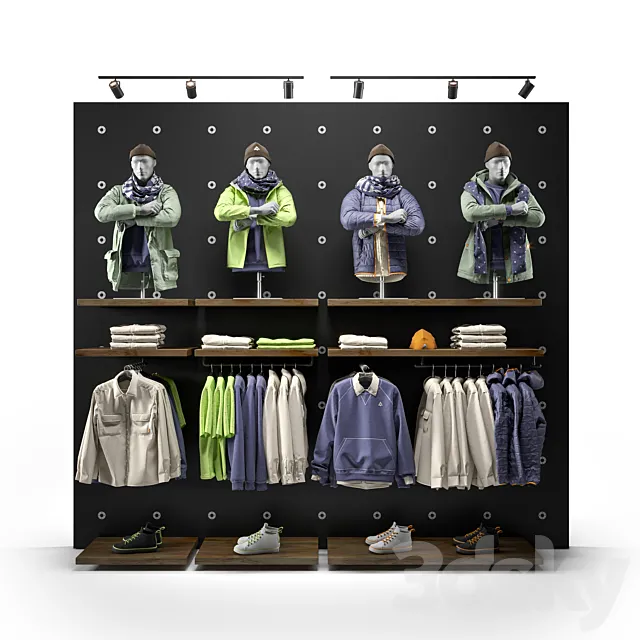 clothes shop outdoor clothing 01 3DModel