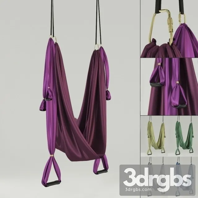 Clothes Sky Yoga Hammock 3D Model Download